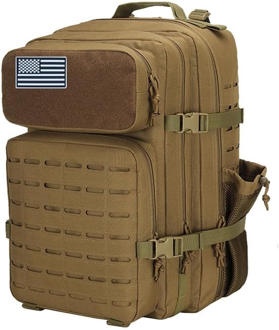 Outdoor Sports Pack Hiking Bag Rucksack Knapsack Combat Camouflage Tactical Backpack - 3 Color Desert