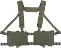 WoSporT Tactical Chest PackPlacard Split Front Chest Rig MOLLE System Magazine Pouch