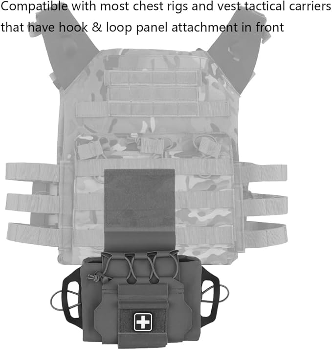 Tactical IFAK PouchRapid Tear-Away Two-Piece System First Aid Kit Medical Pouches Emergency Survival Bag