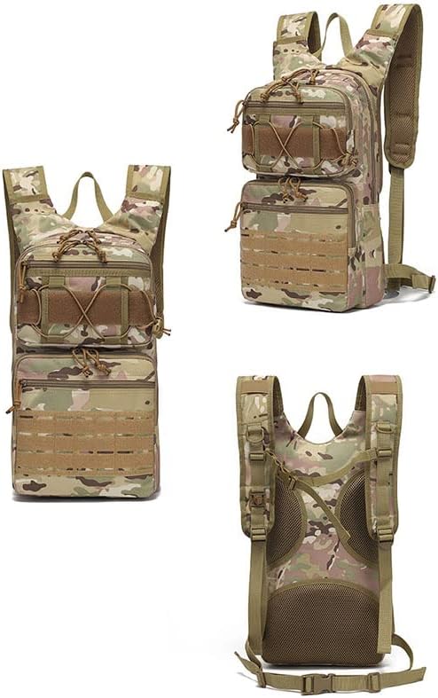 Outdoor Sports Hiking Bag Tactical Assault Combat Camouflage Tactical Molle Water Pack Hydration Pack