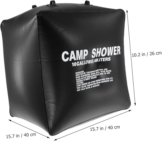 Portable Camping Solar Shower Bag Mesh Rv Outdoor Shower Solar Water Bag for Outdoor Activities