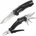 Kilimanjaro Multi-Tool Full-Size Pliers Blade Cuts Wood Hose Rope Screwdriver Wire Cutter 8-1/2 Inches Magnus Multifunction - 910056  Black
