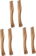 Kisangel 6pcs Wooden Axe Handle Replacement Grip for Firewood Gardening Hiking Outdoor Activities Easy to Install High Practicability Smooth Finish Compatible Standard Axes