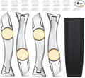 ZY380 Heavy Duty 4 Pack Shark Knife Vinyl Knife Utility Knife with 24pc Blades Combo Set(4-Pack)