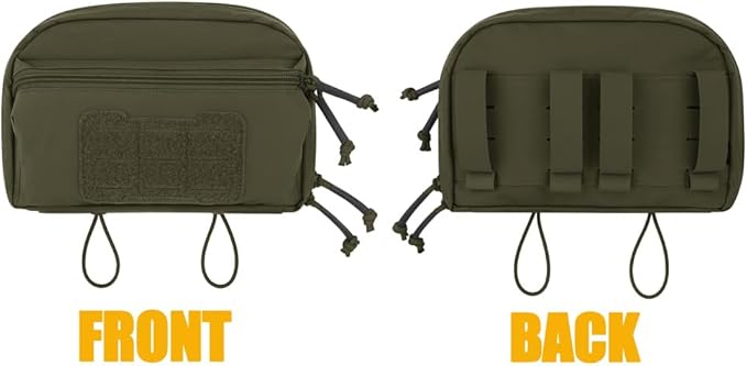 KRYDEX Tactical Admin Pouch with Molle GP Pouch Modular Pouch Utility Fanny Pack for Vest and Chest Rig