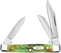 Case XX WR Pocket Knife Small Stockman Lizardskin Jigged Bone Handles Item #22847 (6333 SS) 2 5/8 Inches Closed