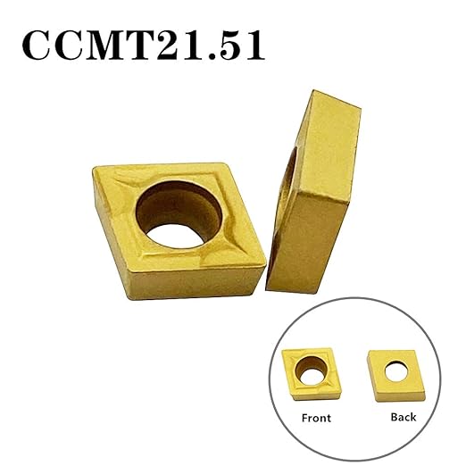 CCMT21.51 CCMT060204 DCMT21.51 DCMT070204 Carbide Turning InsertsCCMT Insert DCMT Insert Mutilayer Coated Lathe Replacement Inserts for Lathe Turning Tool Holder Boring Bar20 Pieces