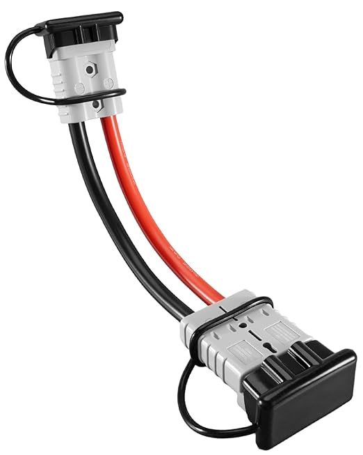 SB350-SB175 SB350 Gray to SB175 Gray Anderson Adapter Cable Heavy-Duty Connector Adapter for Solar Generator Inverter Winch Truck RV Battery Quick Connect Harness
