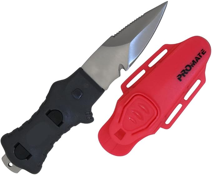 Promate Point Tip Scuba Dive BC Knife (3 Blade)