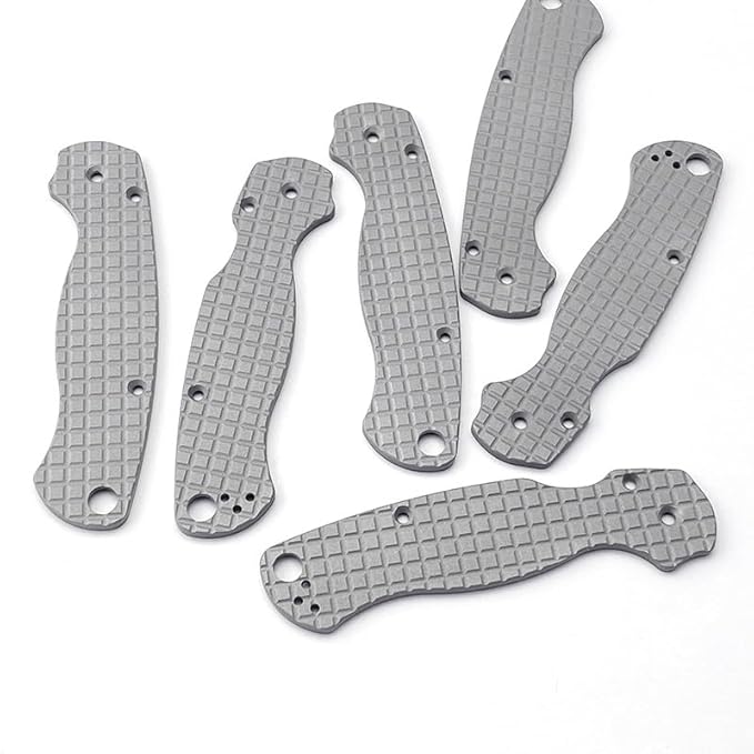 1Pair Aluminum Alloy Scales Fits for C81 Paramilitary 2 Handle Patch Replacement Accessory(Gray)