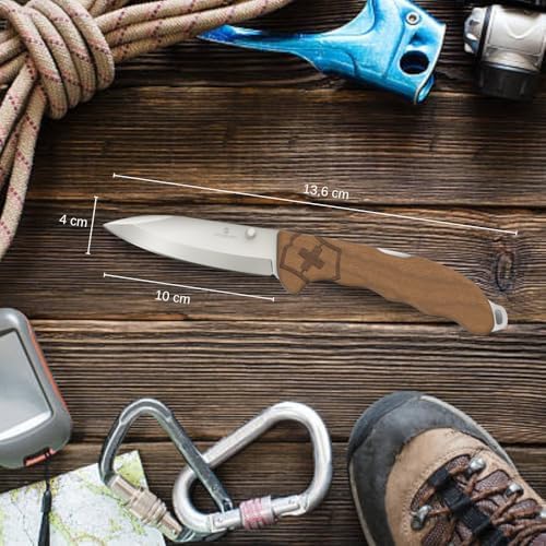 Victorinox Evoke Swiss Army Knife Featuring a Foldable Blade with Thumb Stud and Lockback Mechanism
