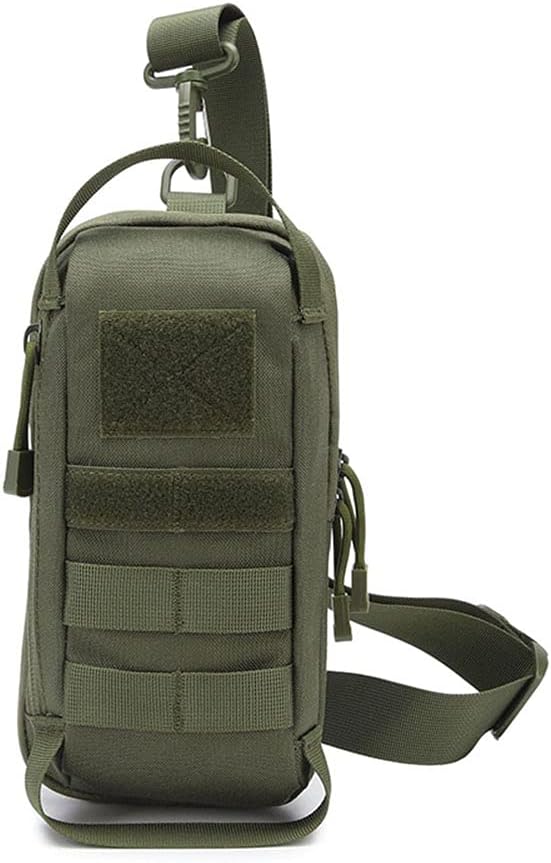 Sunnystacticalgear Outdoor Sports Hiking Sling Bag Shoulder Pack Camouflage Tactical Molle Chest Bag - Green