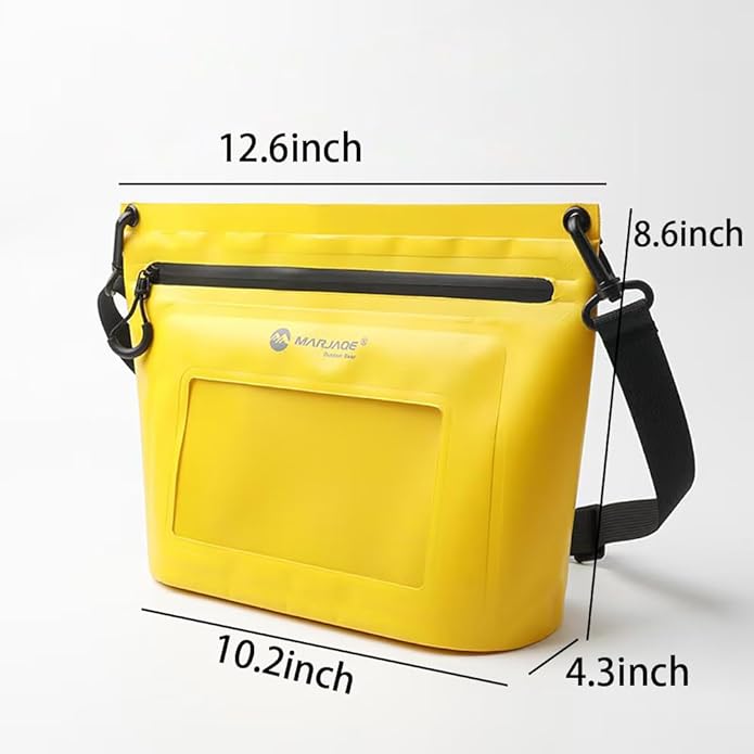 IPX7 Waterproof Bag with Touchscreen Phone PocketFloating Airtight Shoulder Bag for SwimmingRaftingCyclingHiking