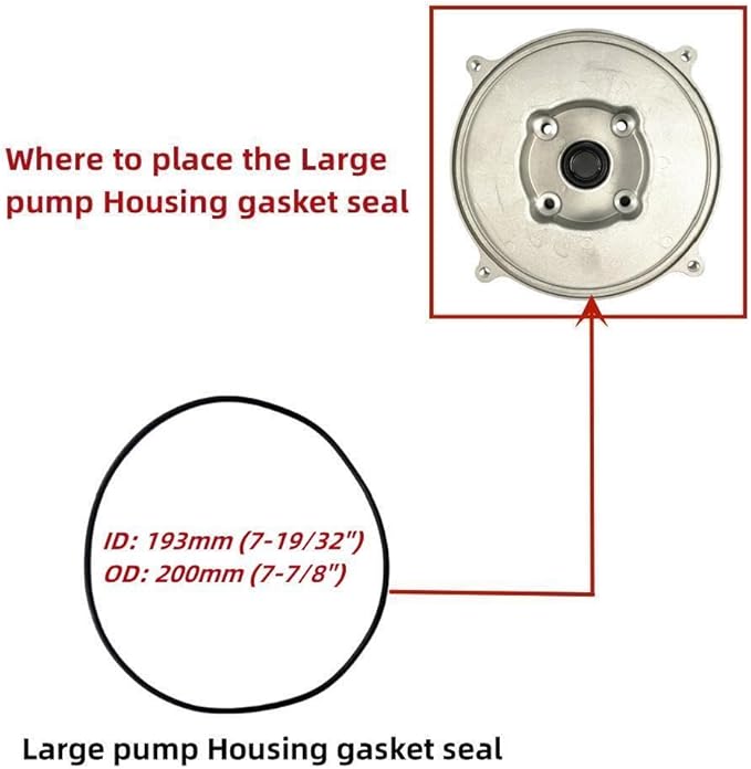 10PCS Gasket Seal Flapper Washer O-Ring Mechanical Seal Repair Kit For Predator 2 in. 212cc Semi-Trash Water Pump 63405 56160 For Pacific HydroStar 2 IN 212cc 61986 68375 69774 Water Pump