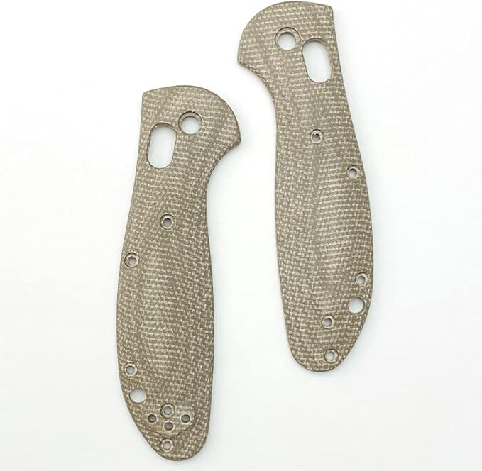 1Pair Micarta Scale with 3 Sets Screws Fit for Griptilian Mini 555 556 557 Handle Patch DIY Making Accessory