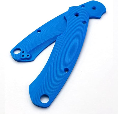 1 Pair Custom G10 Scales Handle Fits for C81 DIY Making Replacement Accessory(Blue)