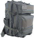 45L Military Tactical Backpacks Molle Army Assault Pack Bug Out Bag Hiking Treeking Rucksack Large Capacity Backpack Backpack(Gray)