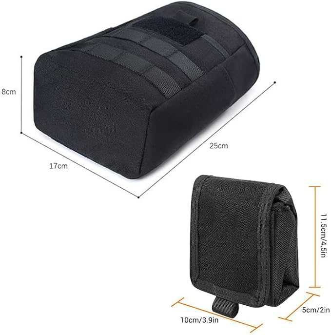 Outdoor Sports Airsoft Gear Molle Combat Hiking Bag Vest Accessory Camouflage Recycle Pack Tactical Foldable Dump Pouch