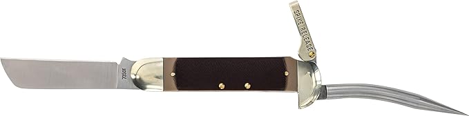 Old Timer 735OT Mariner 6.9in Leverlock Folding Sailor’s Pocket Knife with High Carbon Stainless Steel Marlin’s Spike Sheepsfoot Blade and Large Lanyard Loop for EDC Seamen Sailing and Outdoors