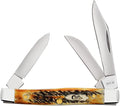 Case XX WR Pocket Knife Small Stockman 6.5 Bonestag Item #22309 (6.5333 SS) 2 5/8 inches Closed Made In USA