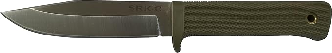 Cold Steel Exclusive SRK Compact Fixed Blade Knife 5 Clip Point CPM-3V Satin Blade Kray-Ex Handle OD Green