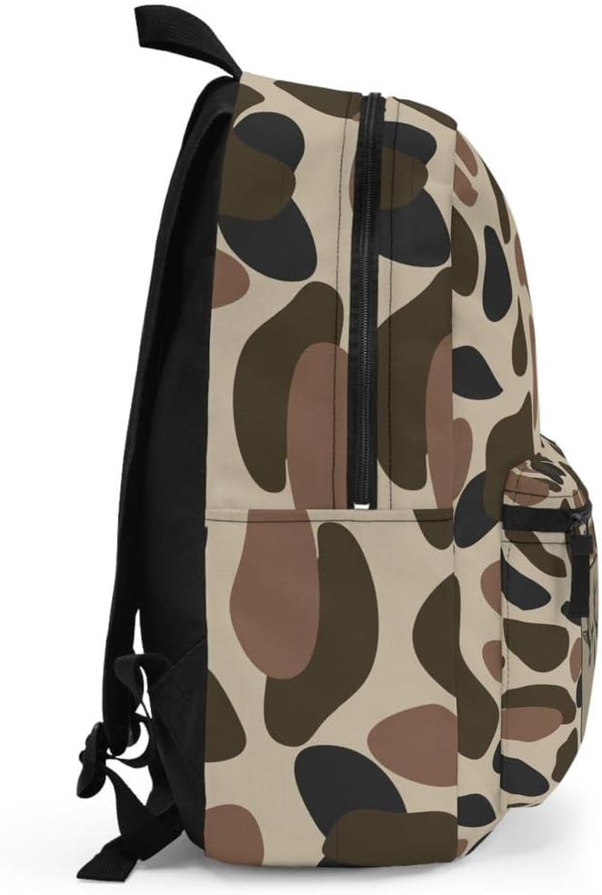 Camo Fishing Duck Deer Hunting Bookbag/Old School Camo Backpack/Trendy Camo Travel bag