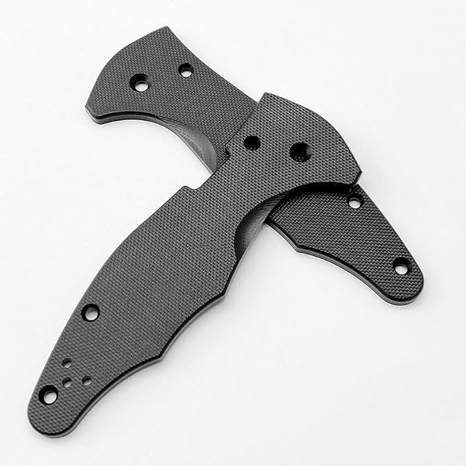 1 Pair Custom G10 Scales Fits for Yojimbo 2 C85 CNC Handle Patch DIY Accessory(Black)