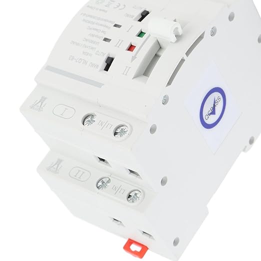 ATS Power Automatic Transfer Switch 32A Construction Easy Installation for Home and Office Applications (110VAC)