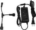 ASAHOM Power Injection T-Connector with S1070 Power Supply only for ASAHOM S1070 RGBCW Permanent Outdoor Lights (Black)