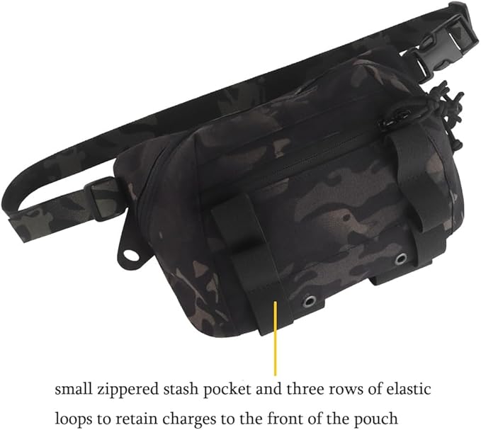 Large Multi-Purpose Drop Pouch Universal Tactical Fanny Pack Vest Hook and Loop EDC Admin Wait Bag