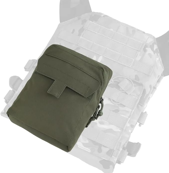 MOLLE GP Tactical Utility Pouch - Multi-Functional Magazine Tool Sundry Storage Abdominal Bag for Airsoft Shooting Vest Belt Hiking Hunting(Ranger Green)