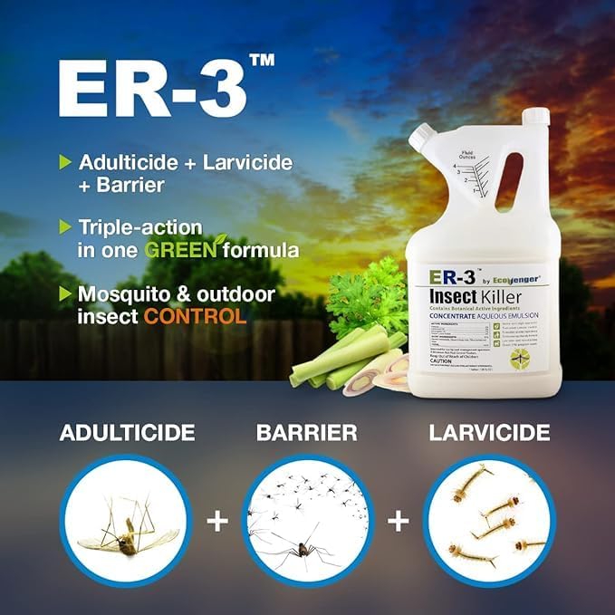 EcoVenger ER-3 Insect Killer Concentrate Professional 1 Liter/32 OZ