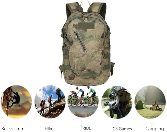 20L Tactical Backpack Military MOLLE Backpack for Hunting CampingAssault Travel Daily Pack Bag