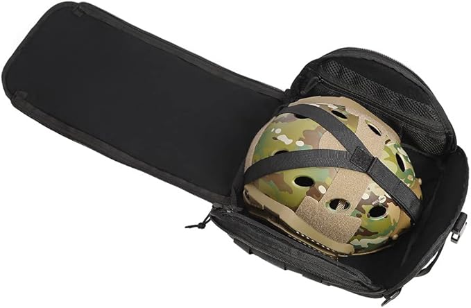 FARMSOLDIERTactical Molle Helmet Bag PackLightweight Waterproof Motorcycle Helmet Bag for Hunting Shooting