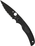 Spyderco Native Chief Lightweight Folding Pocket Knife with 4 CTS BD1N Steel Blade and FRN Handle - EDC Knife for Men and Women Perfect for Hunting Tactical Camping - SpyderEdge - C244SBBK
