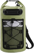 Swimming PVC Pack Dry Bag Backpack for Women Men 10L 20L Waterproof Shoulder Kayak Trekking Drifting Rafting Surfing Boating Bag(Green30L)