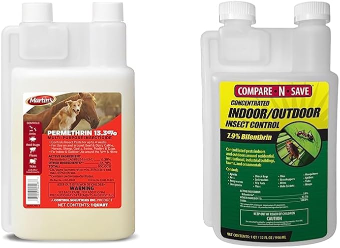Martin's 32 oz Permethrin 13.3% Concentrate &amp Compare-N-Save Concentrate Indoor and Outdoor Insect Control 32-Ounce