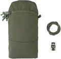 Tactical Pocket 3-Pocket Division Hydration Pouch Bag Lightweight Backpack Attachment Pouches with Elastic Rope for Tactical Organization
