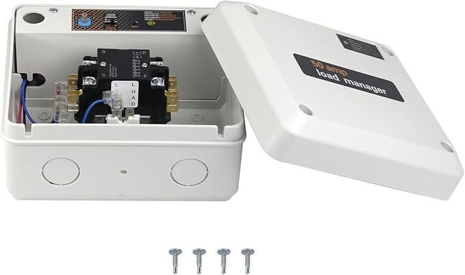 50 Amp Load Manager Compatible with Generac 7000 Smart Management Module with 8-Zone Control Lock-Feature Real-Time LED Monitoring and Wire-Free Technology
