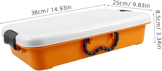 Abaodam Handheld Sand Tray with Lid Portable Montessori Storage Bin Sturdy Plastic Sandbox Organizer for for Craft Supply Storage