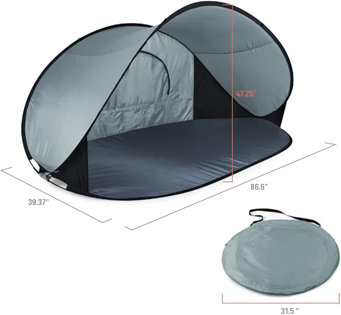 PICNIC TIME NCAA Texas A&ampM Aggies Manta Portable Beach Tent - Pop Up Tent - Beach Sun Shelter Pop Up