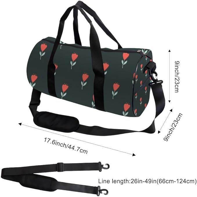 Hand Drawn Field Foldable Duffle Bags For Men Women Oxford Tote Bags Adjustable Shoulder Strap Convertible Carry Backpack Gothic Duffle Bag For Baseball Gym Gym Backpack With Shoe Compartment