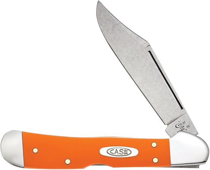 Case XX WR Pocket Knife ORANGE SYNTHETIC COPPERLOCK ItemNumber 80508 - (41549L SS) Length Closed: 4 1/4 Inches
