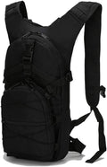 Outdoor Sports Pack Hiking Bag Tactical Rucksack Camo Knapsack Combat Camouflage Tactical 20L Backpack - Black