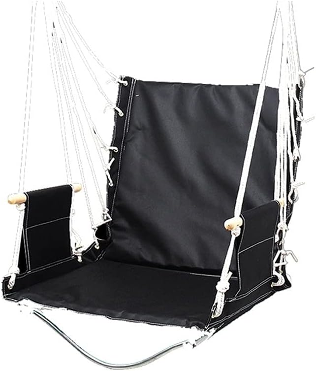 Portable Hammock Portable Outdoor Camping Hammock Hanging Chairs Lounger Oxford Cloth Swinging Single Safety Hammocks for Backpacking Beach (Color : White Transparent Brown)