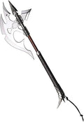 Kit Rae Black Legion War Axe - Special Edition | 19 1/2 420 Stainless Steel Blade | Leather-Wrapped Grip | Solid Metal Fittings with Back Spike | Includes Art Print &amp Certificate | 36 Overall