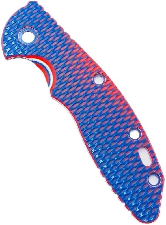 1 Pair G10 Scales Fits for Rick Hinderer knives XM18 3.5 Triple Colors Non-slip Handle Patch Blank DIY Replacement