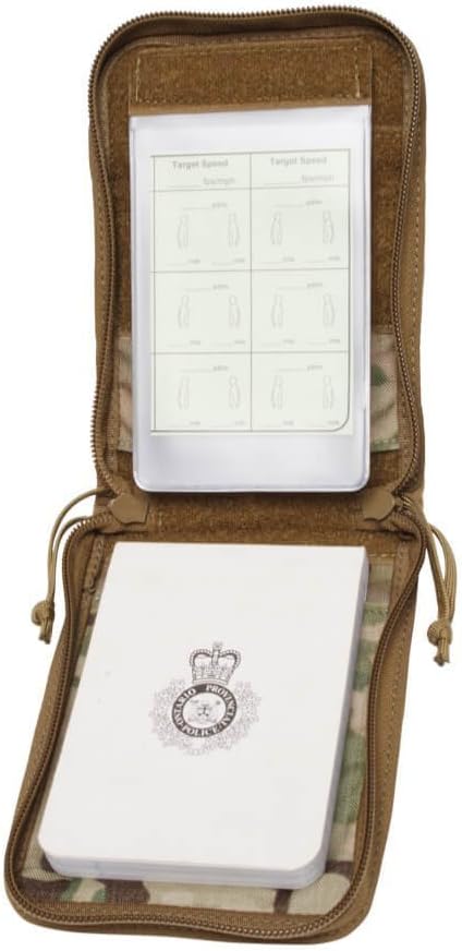 Tactical 4x6 Notepad Cover System Zippered with 4 Pleated Pen/Marker Slots | Fits Notepad 4x6 in Size
