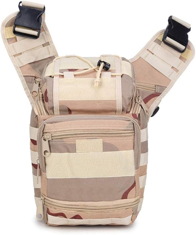 Outdoor Sports Hiking Sling Bag Shoulder Gear Pack Chest Range Bag Molle Camouflage Tactical Versipack