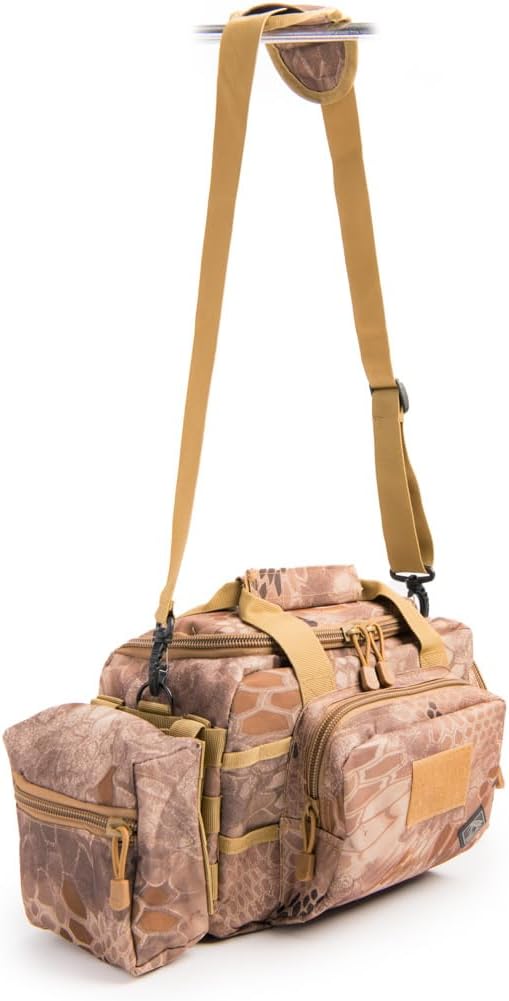 Medium Range Bag with Pistol Retention System Padded Main Compartment Two Mesh Pockets Shoulder Strap and MOLLE Webbing